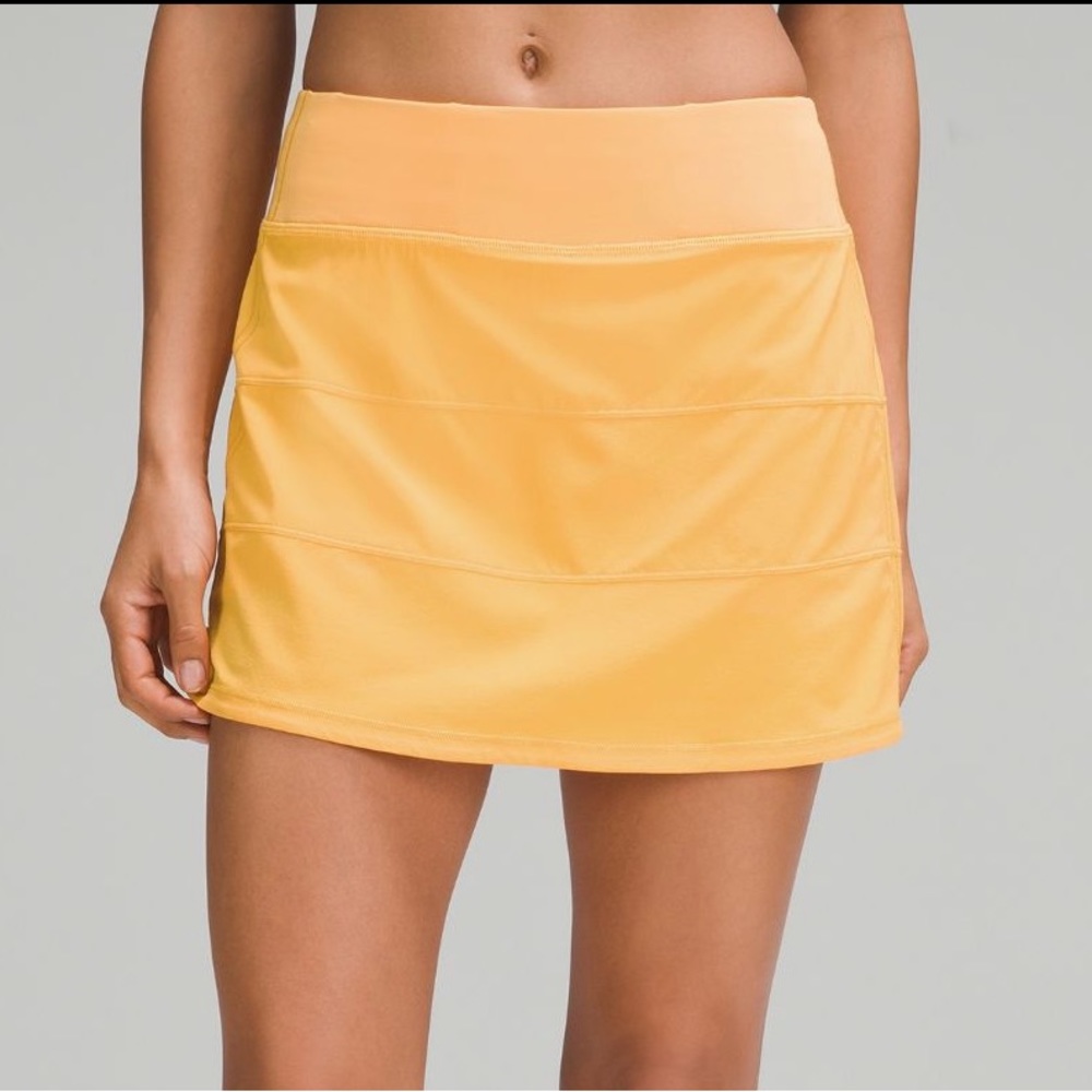 Lululemon Pace Rival MR Skirt *Long Mango Dream